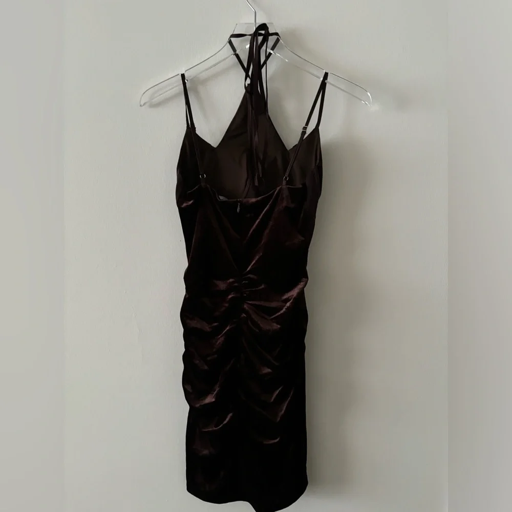 AKIRA Brown Dress Size Small - Picture 3 of 5